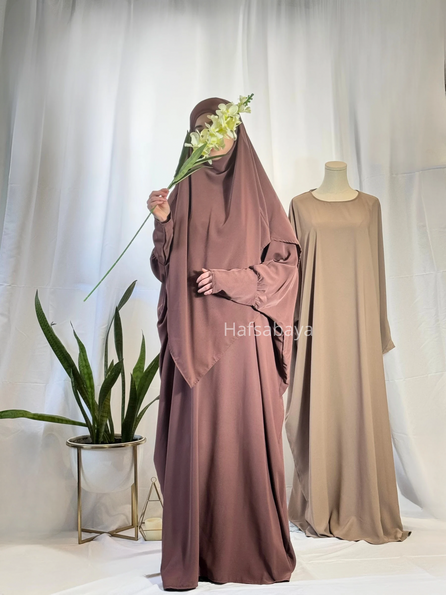 Abaya Khimar Set Medina Silk