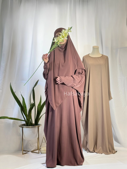 Abaya Khimar Set Medina Silk