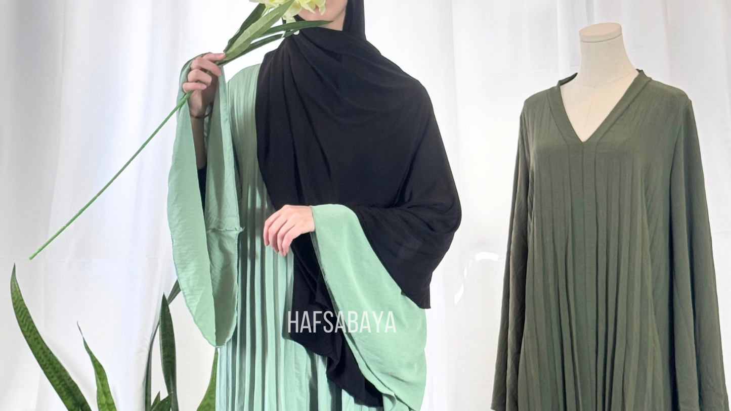 Wavy Abaya - wide sleeves