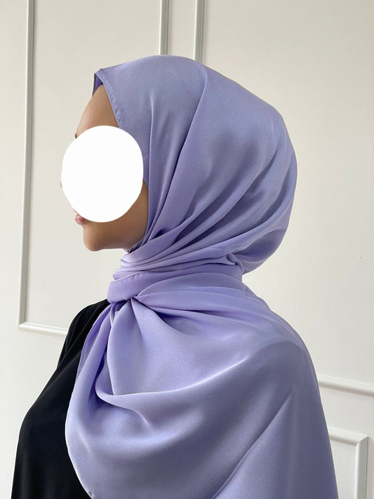 HIJAB EN SATIN PERLE